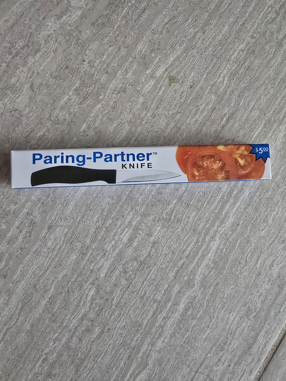 Paring Knife And Cutting Board With Kitchen Towel